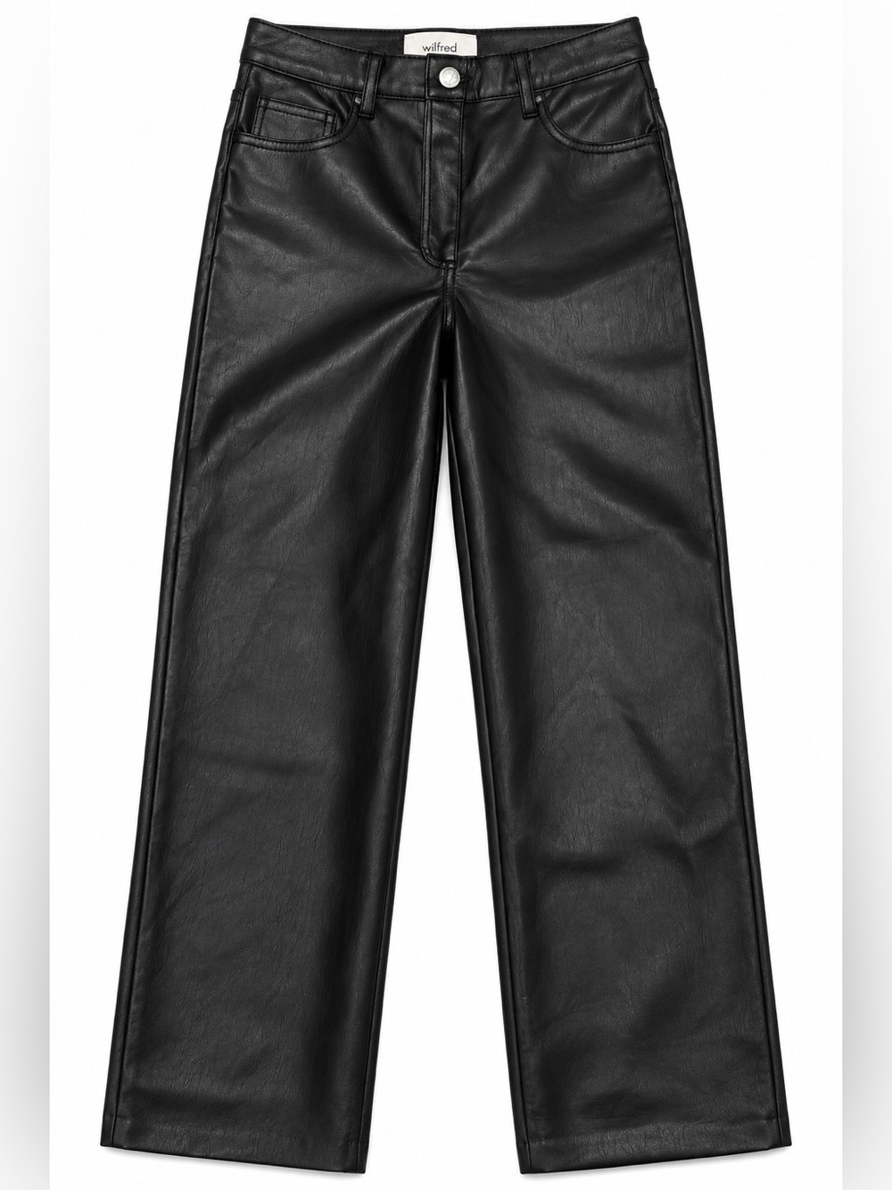Aritzia Wilfred The Melina Vegan Leather Pants Black Size 6